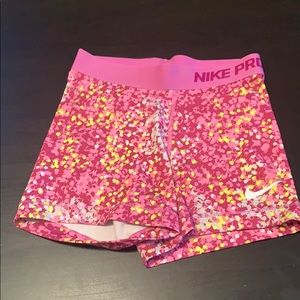 Nike pro spandex shorts
